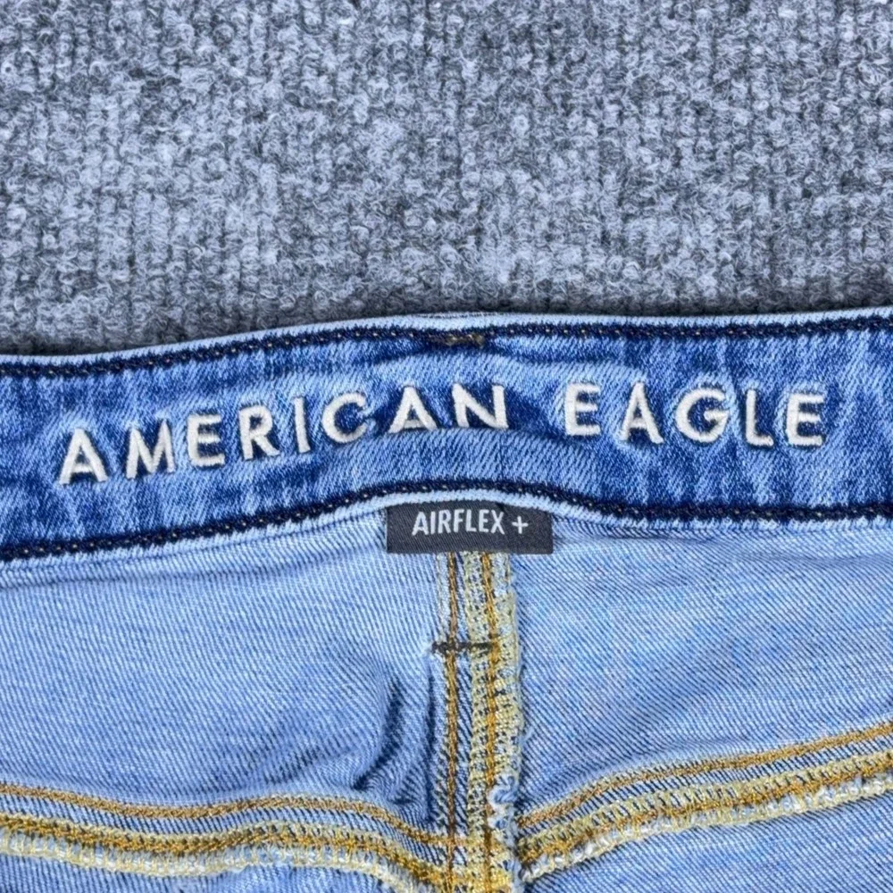 American Eagle Airflex+ Mens Jeans 32x34 Medium Wash Denim Stretch Straight Leg